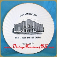 Image for High Street Baptist Church Springfield, Missouri 40th 1936-1976 Anniversary Commemorative Plate Vintage <b><span style='color:red'>*****PRIORITY MAIL SHIPPING INCLUDED – DOMESTIC ORDERS ONLY!*****</span></b><span style='color:purple'